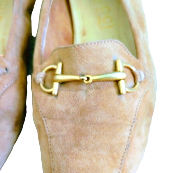 💥Offers Welcome💥💯 Authentic Gucci Horsebit Accent Suede Women's Loafers - Picture 3 of 15